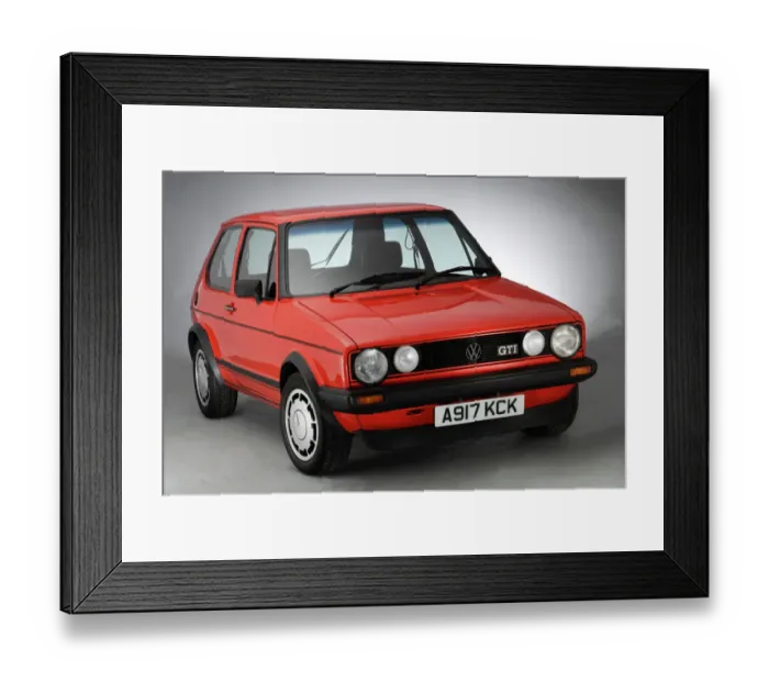 Framed Print : 1983 Volkswagen Golf Gti mk1 Framed Print : 1983 Volkswagen Golf Gti mk1