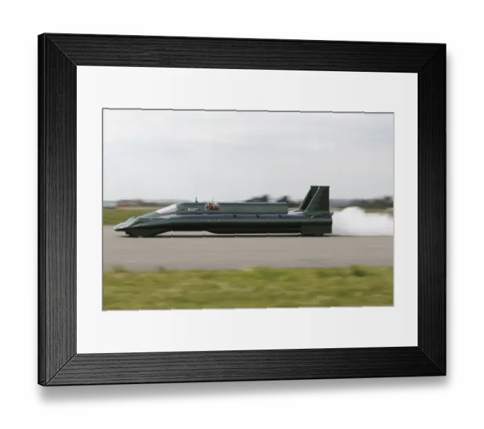 Framed Print : British Steam Car