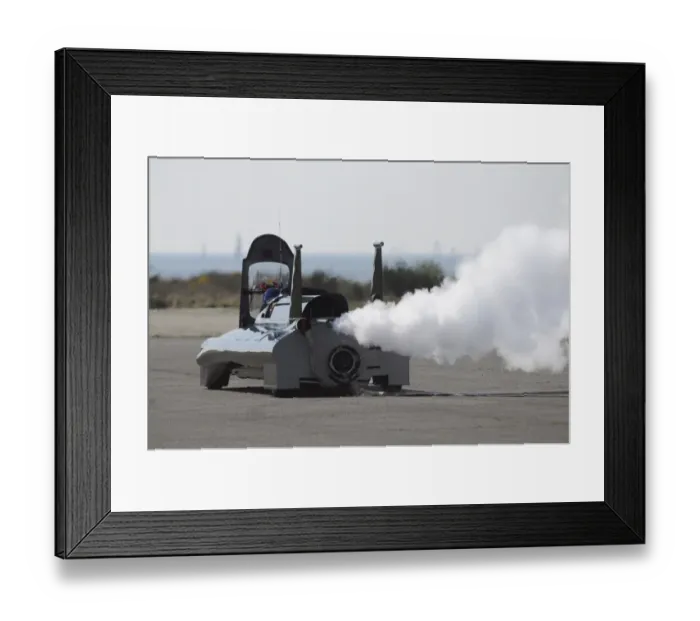 Framed Print : British Steam Car