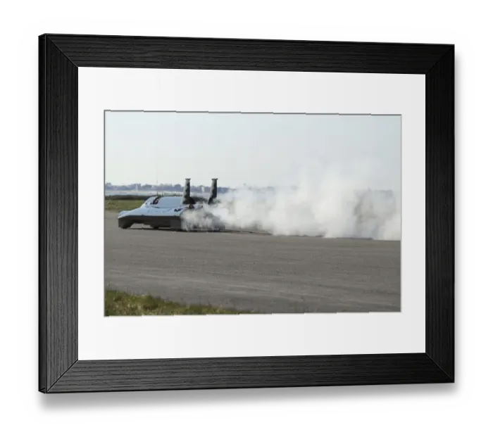 Framed Print : British Steam Car
