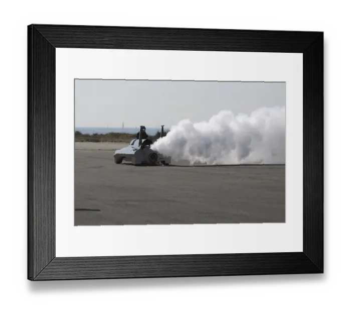 Framed Print : British Steam Car