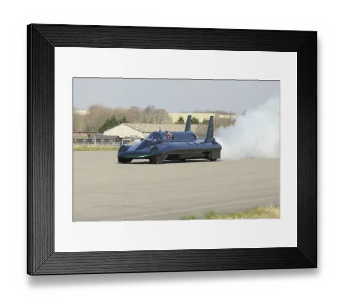 Framed Print : British Steam Car