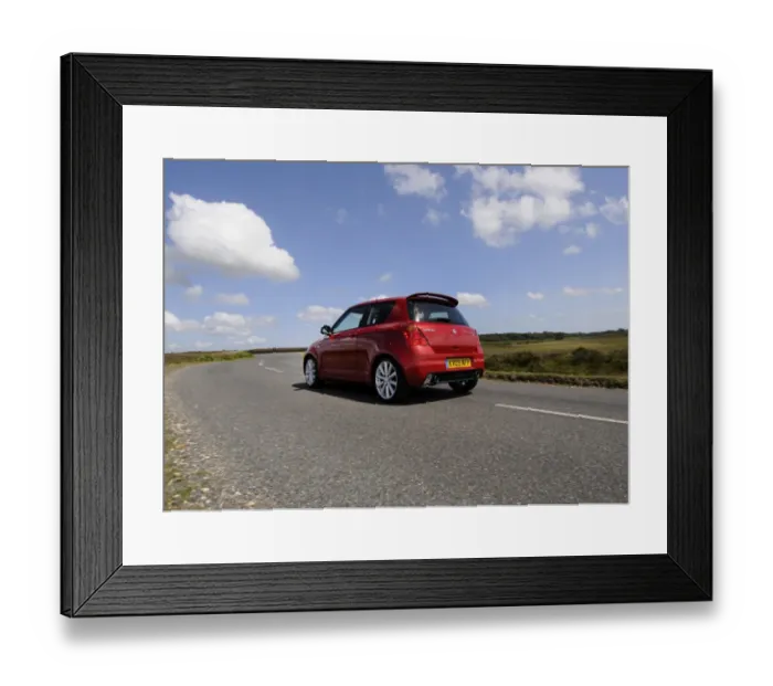 Framed Print : 2009 Suzuki Swift