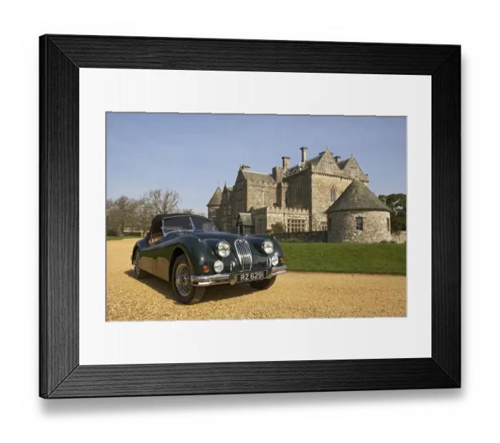 Framed Print : 1954 Jaguar XK140