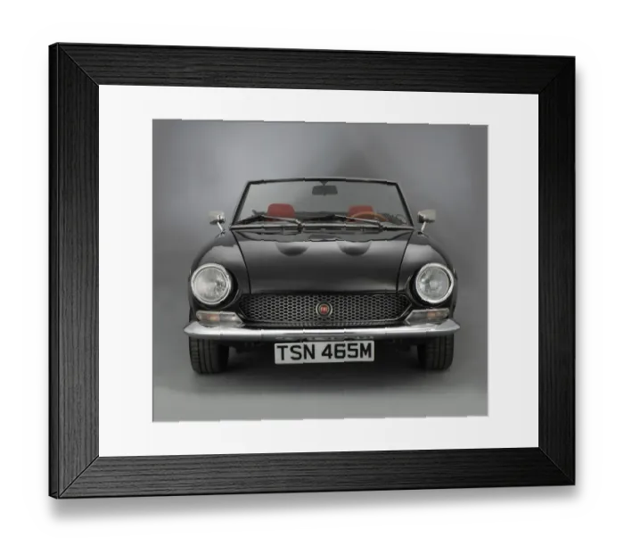 Framed Print : 1974 Fiat 124 Spyder Framed Print : 1974 Fiat 124 Spyder