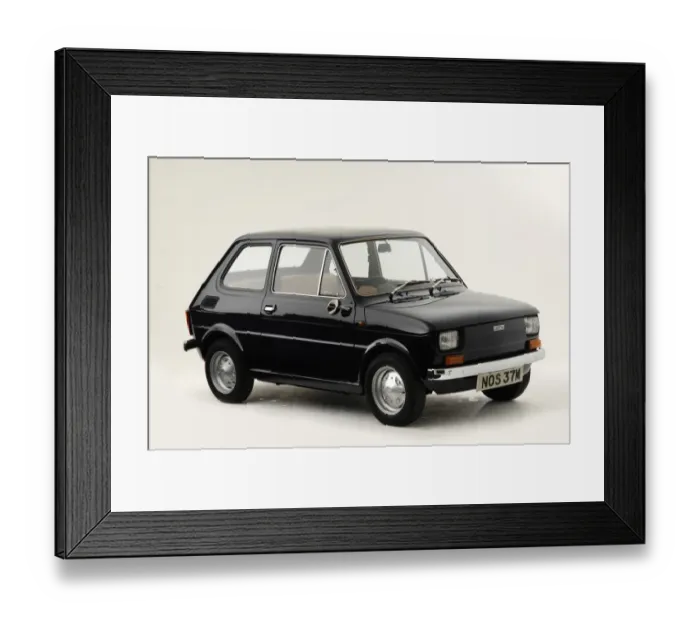 Framed Print : 1974 Fiat 126