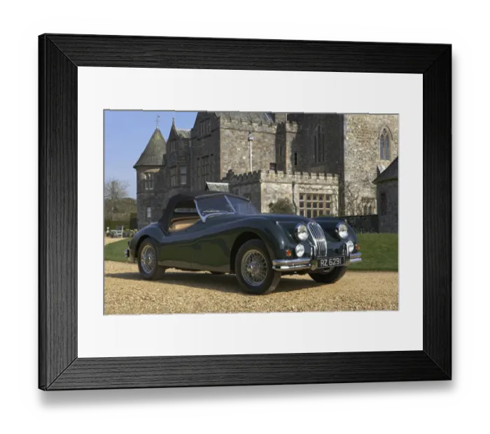Framed Print : 1954 Jaguar XK140