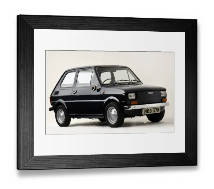 Framed Print : 1974 Fiat 126