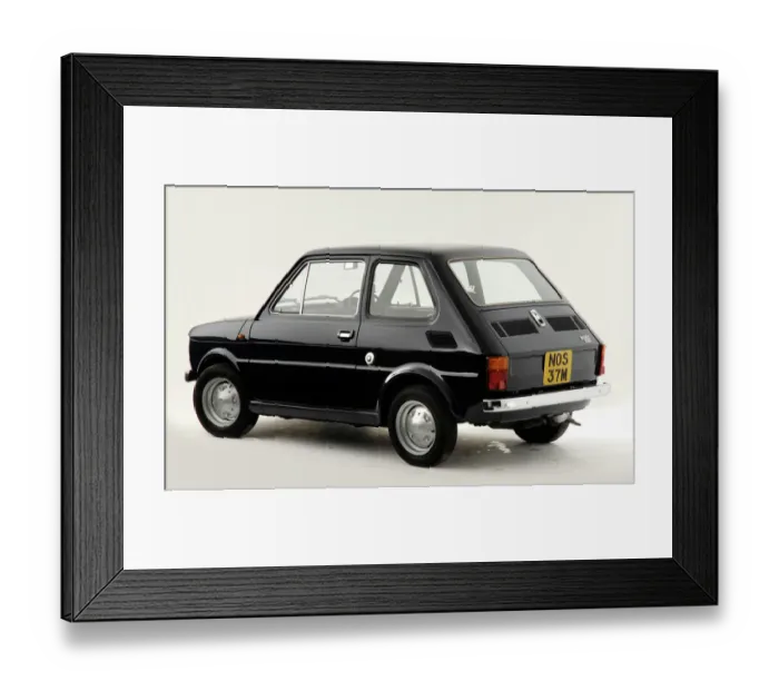 Framed Print : 1974 Fiat 126