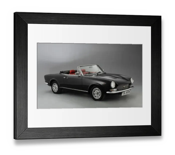 Framed Print : 1974 Fiat 124 Spyder Framed Print : 1974 Fiat 124 Spyder