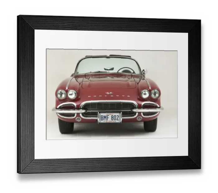 Framed Print : 1961 Chevrolet Corvette C1 Convertible