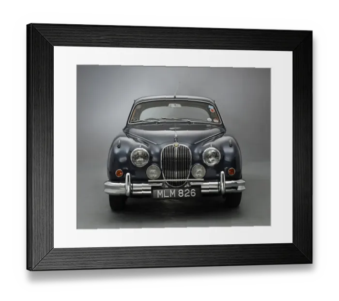 Framed Print : 1964 Jaguar Mk 2 3. 8