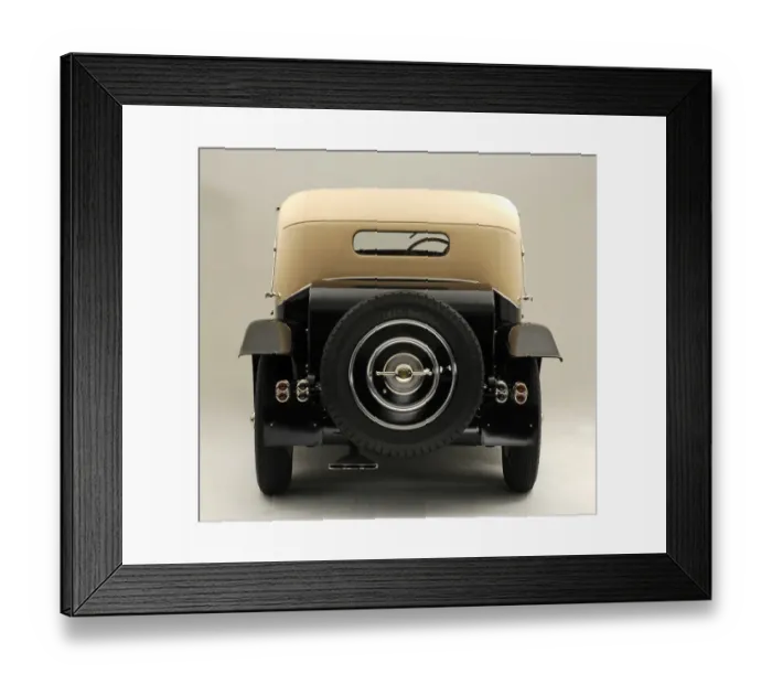 Framed Print : 1930 Bugatti Type 46 Faux