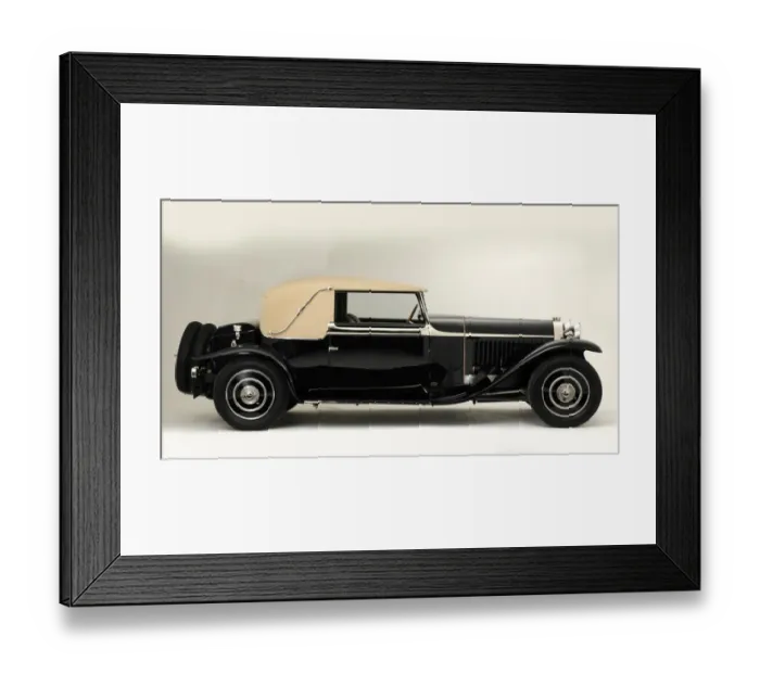 Framed Print : 1930 Bugatti Type 46 Faux Framed Print : 1930 Bugatti Type 46 Faux