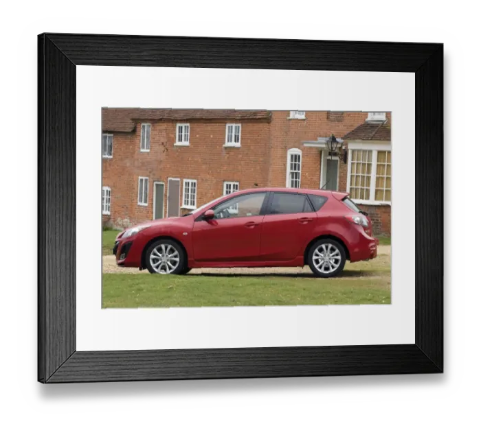 Framed Print : 2009 Mazda 3 2. 2D