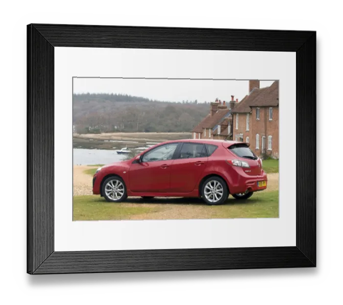 Framed Print : 2009 Mazda 3 2. 2D