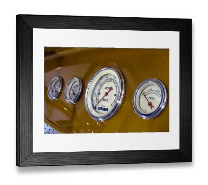 Framed Print : 1932 Ford Model B Custom Car