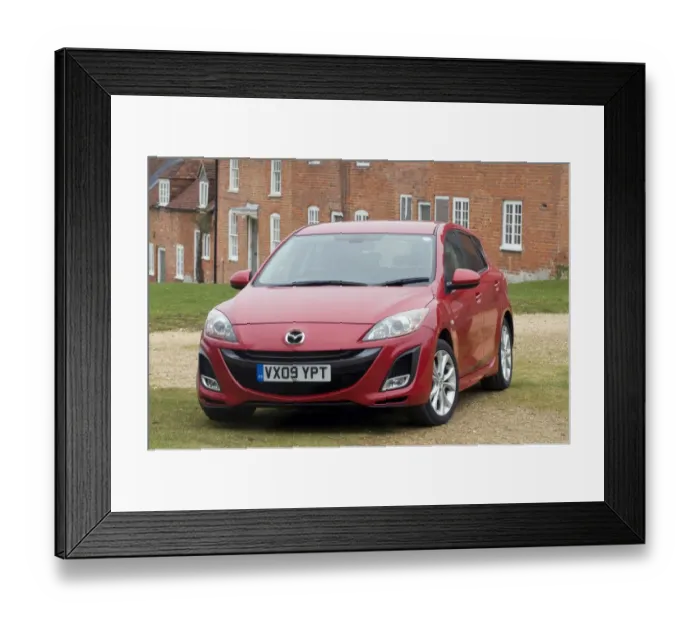 Framed Print : 2009 Mazda 3 2. 2D