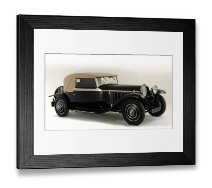 Framed Print : 1930 Bugatti Type 46 Faux