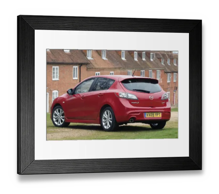 Framed Print : 2009 Mazda 3 2. 2D Framed Print : 2009 Mazda 3 2. 2D