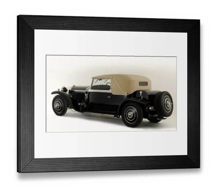 Framed Print : 1930 Bugatti Type 46 Faux Framed Print : 1930 Bugatti Type 46 Faux
