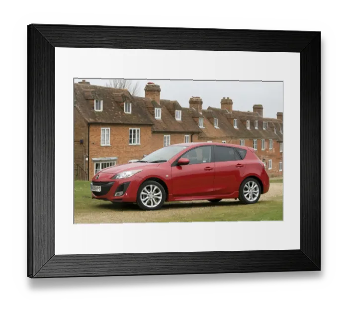 Framed Print : 2009 Mazda 3 2. 2D