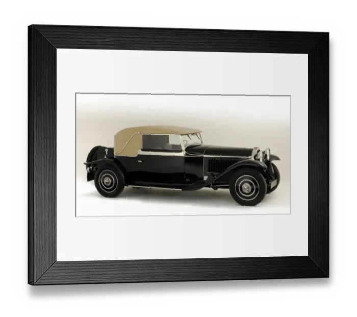 Framed Print : 1930 Bugatti Type 46 Faux Framed Print : 1930 Bugatti Type 46 Faux