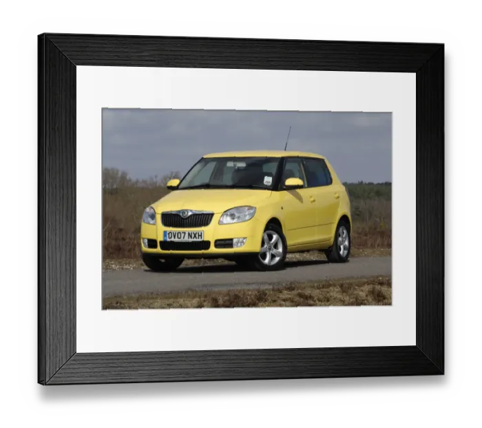 Framed Print : 2008 Skoda Fabia 2