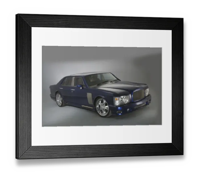 Framed Print : 1983 Bentley Mulsanne - Mentley Insanne Custom Car