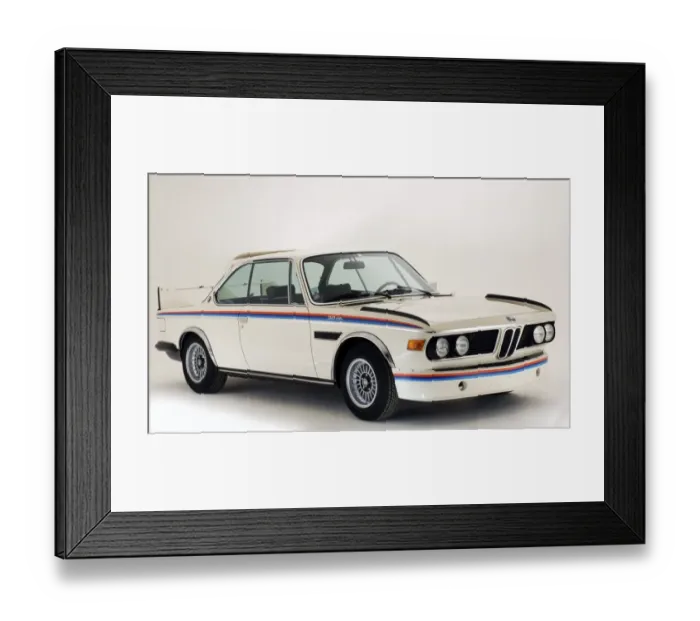 Framed Print : 1974 BMW 3. 0 CSL Framed Print : 1974 BMW 3. 0 CSL