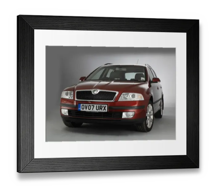 Framed Print : 2007 Skoda Octavia estate