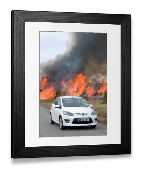 Framed Print : 2010 Mazda 2 Sport