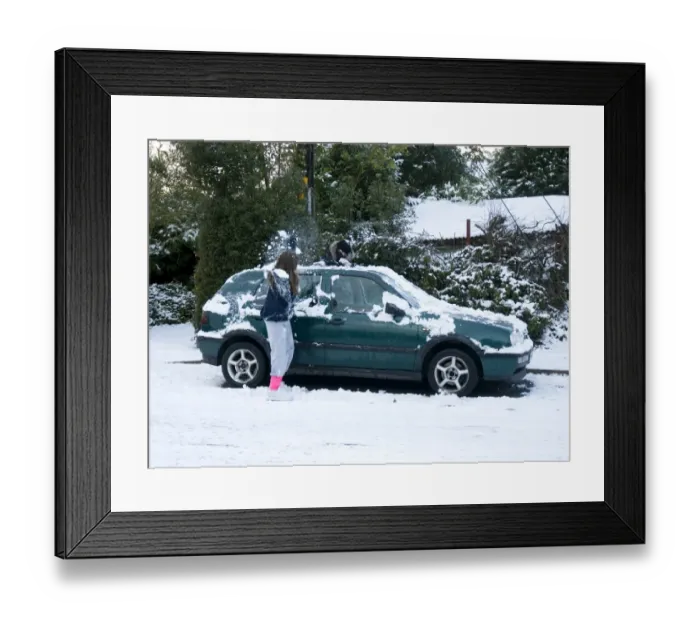 Framed Print : Girls palying with