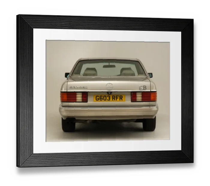 Framed Print : 1990 Mercedes Benz