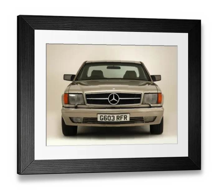 Framed Print : 1990 Mercedes Benz