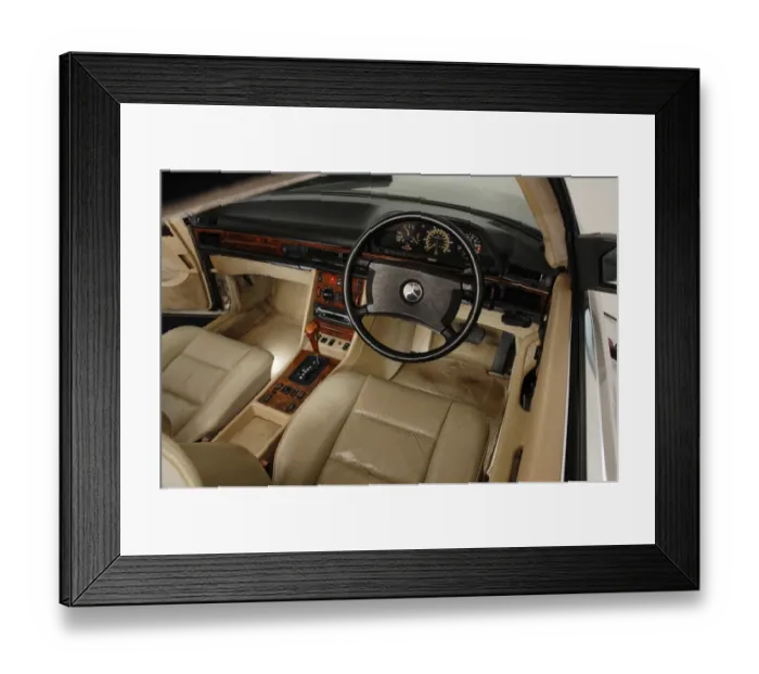 Framed Print : 1990 Mercedes Benz