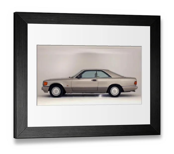 Framed Print : 1990 Mercedes Benz