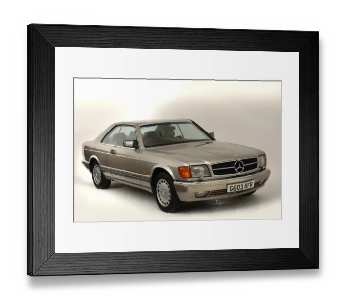 Framed Print : 1990 Mercedes Benz