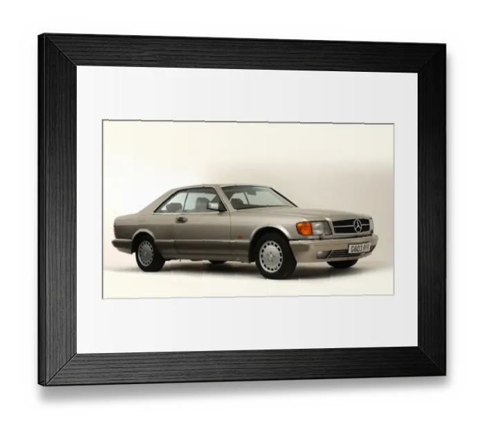 Framed Print : 1990 Mercedes Benz