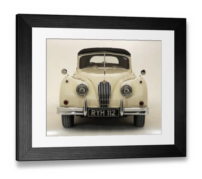 Framed Print : 1955 Jaguar XK140