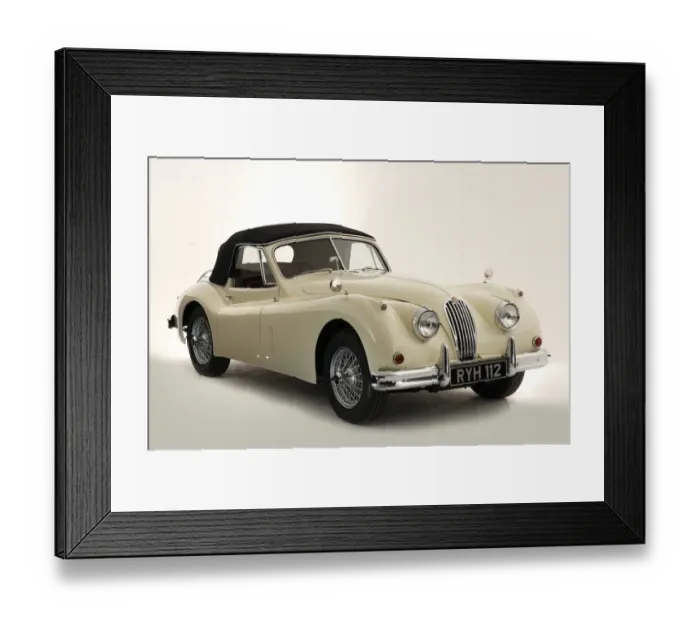 Framed Print : 1955 Jaguar XK140 Framed Print : 1955 Jaguar XK140