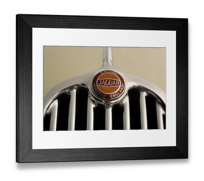 Framed Print : 1955 Jaguar XK140