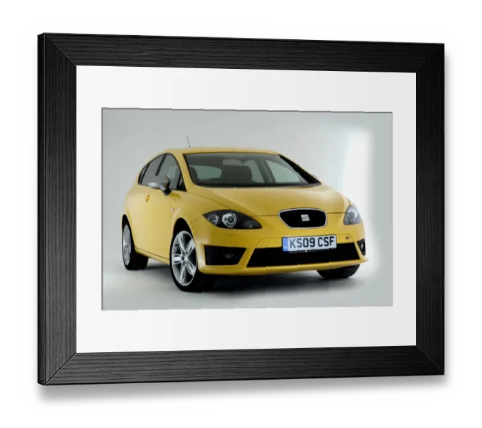 Framed Print : 2009 Seat Leon