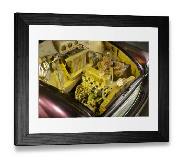 Framed Print : Customised Morris Minor van