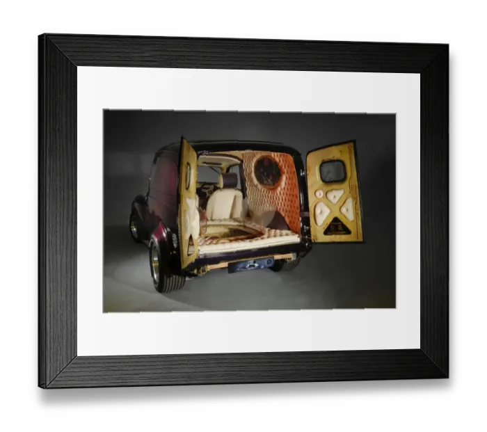 Framed Print : Customised Morris Minor Van