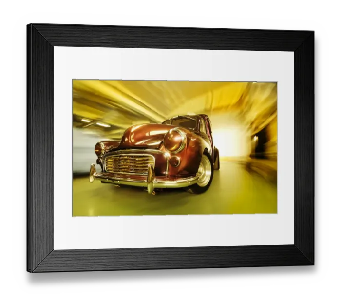 Framed Print : Customised Morris Minor Van
