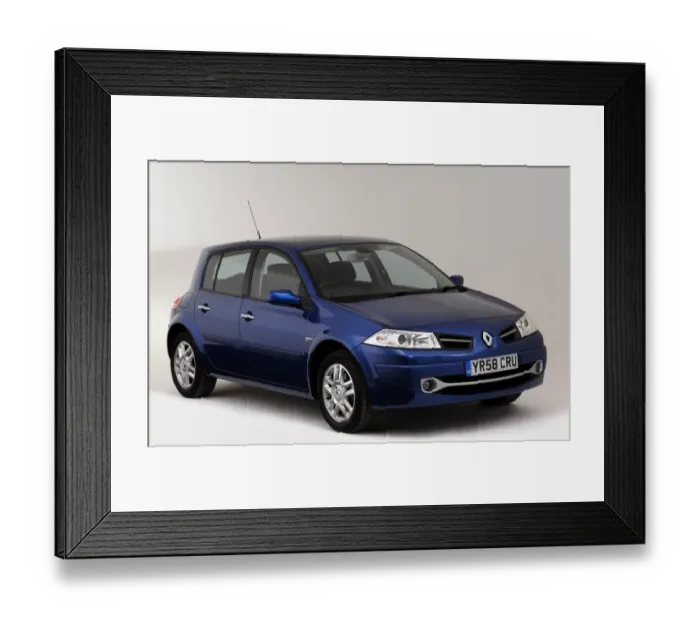 Framed Print : 2008 Renault Megane Framed Print : 2008 Renault Megane