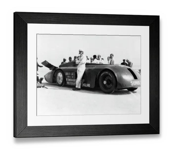 Framed Print : Sunbeam 1000hp World Land speed record attempt at Daytona 1927
