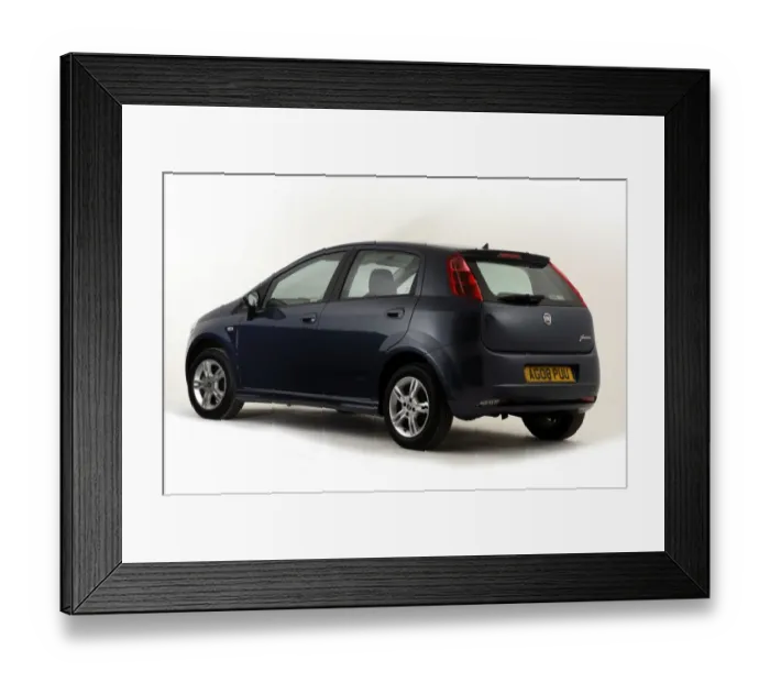 Framed Print : 2008 Fiat Punto Framed Print : 2008 Fiat Punto