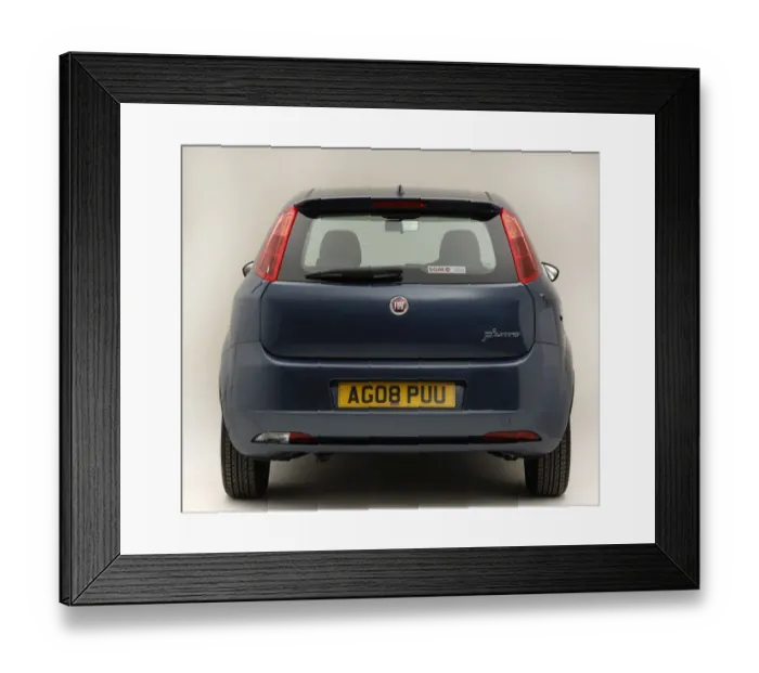 Framed Print : 2008 Fiat Punto Framed Print : 2008 Fiat Punto
